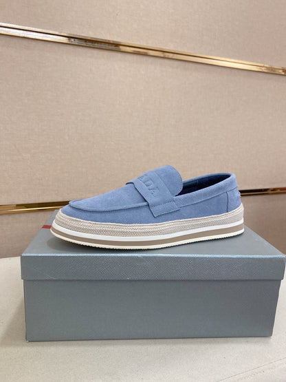 Premium Suede Platform Loafers