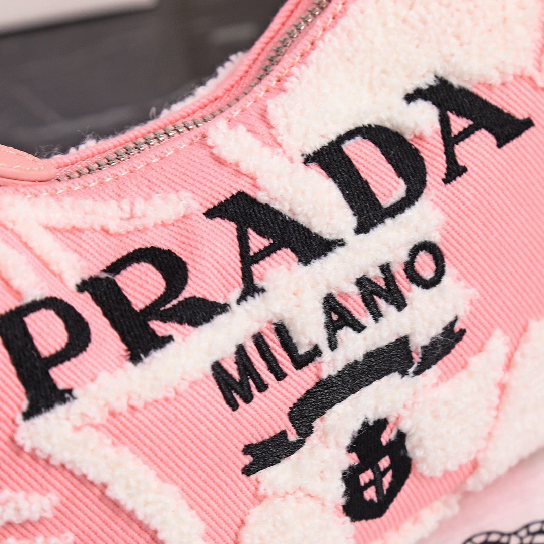 Re-Edition 2000 Embroidered Drill Mini Bag