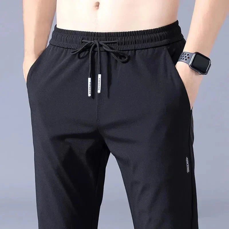 Slim Fit Stretch Jogger Pants with Elastic Waist
