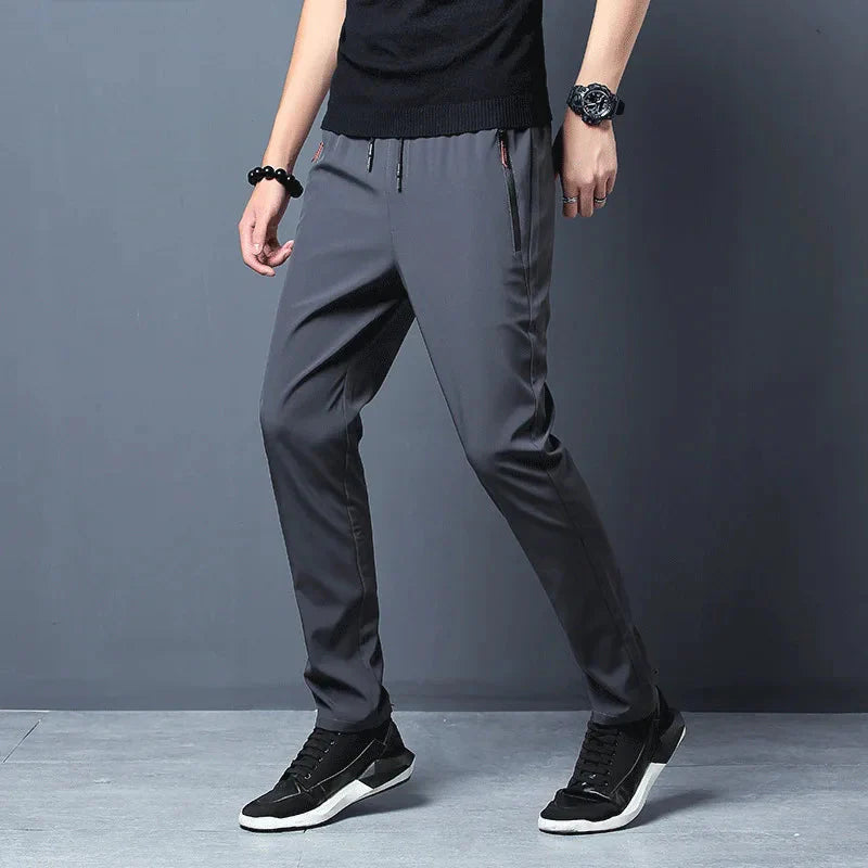 Slim Fit Stretch Jogger Pants with Elastic Waist