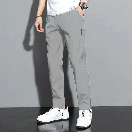 Slim Fit Stretch Jogger Pants with Elastic Waist