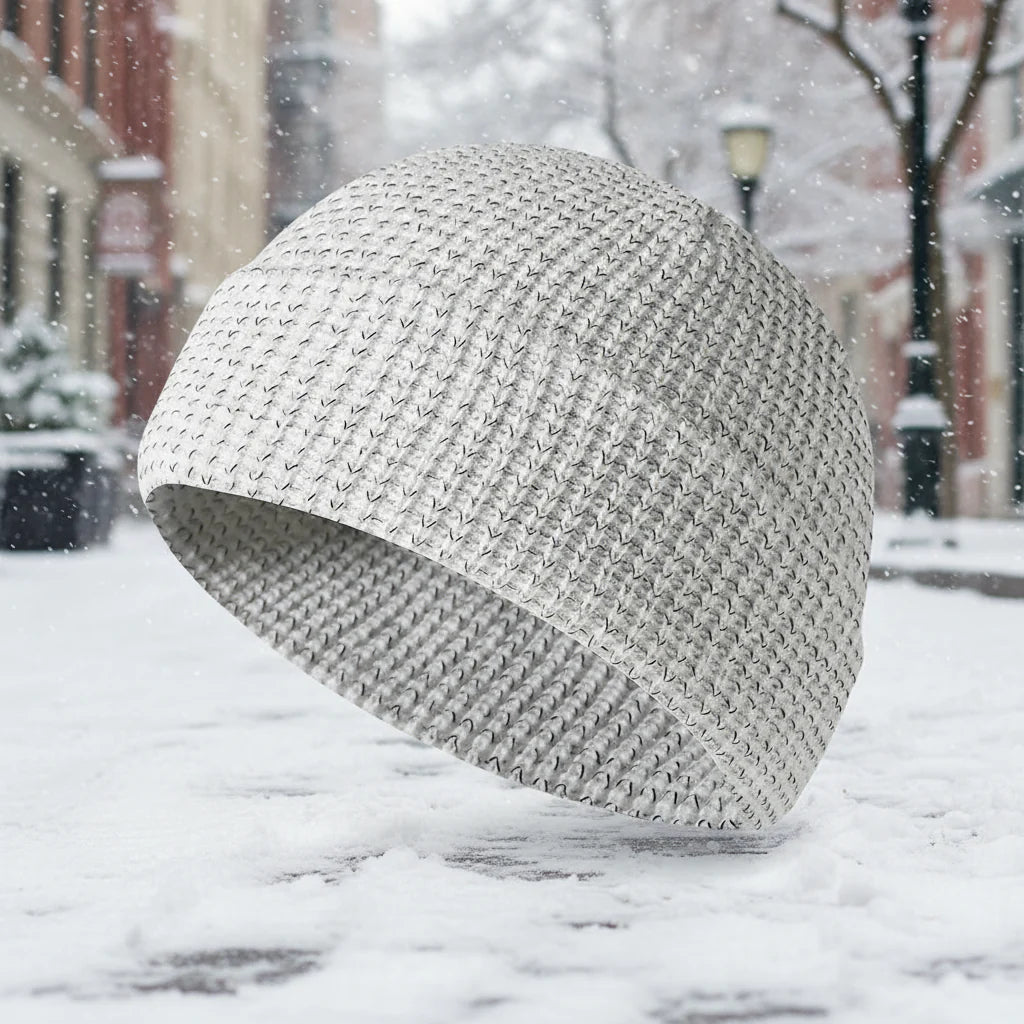 Unisex Winter Reflective Beanie – High Visibility Noctilucent Knit Hat