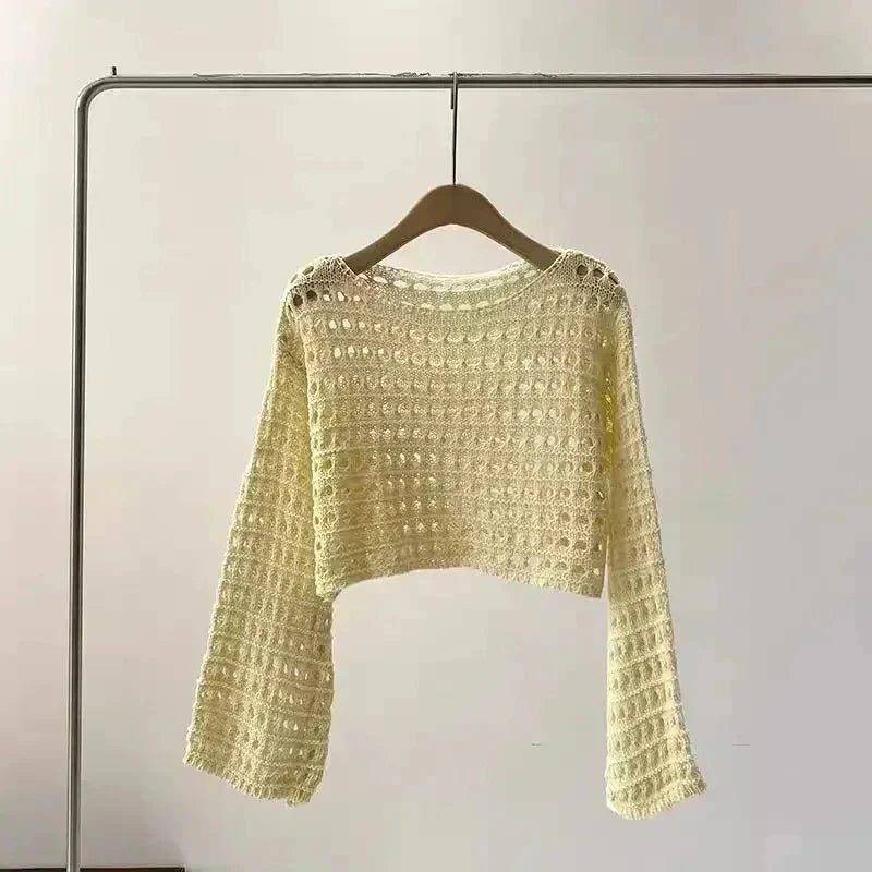 Women’s crochet knit beach cover up