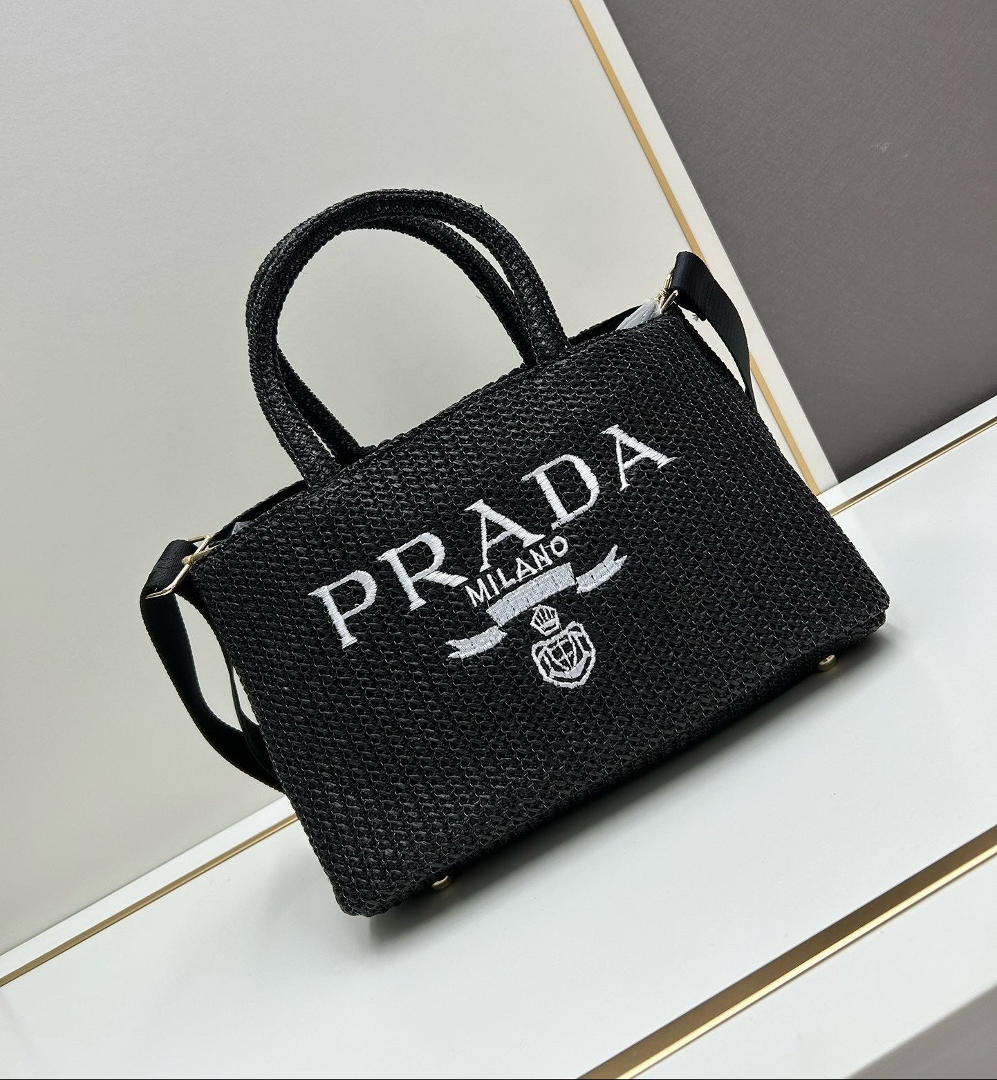 Small Crochet Tote Bag – Natural Beige