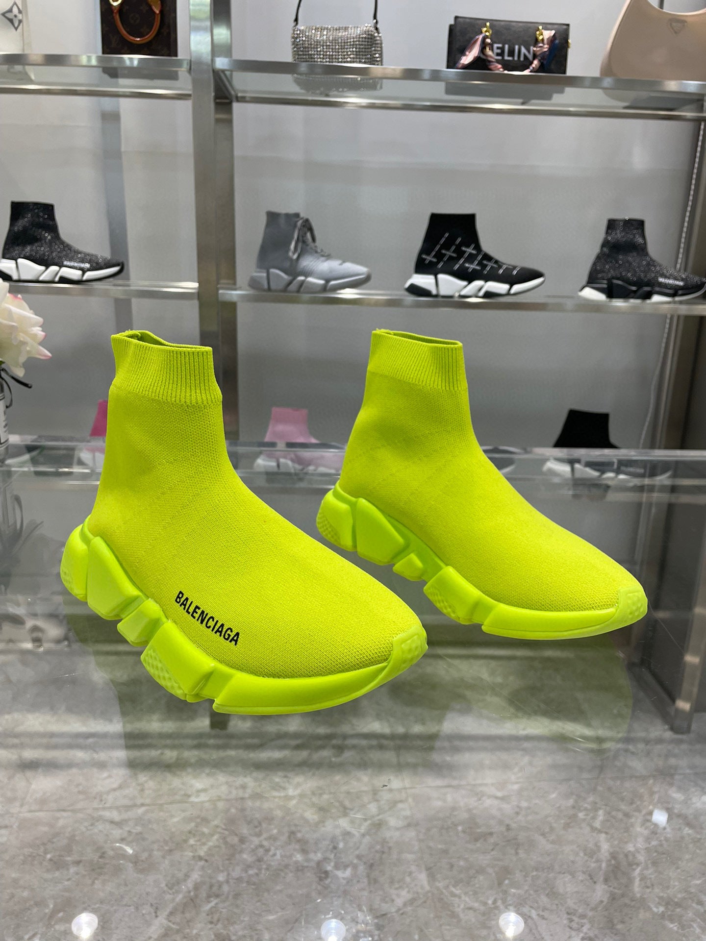 Sock-Style Boot with Rubber Trim – Round Toe Stretch Fit