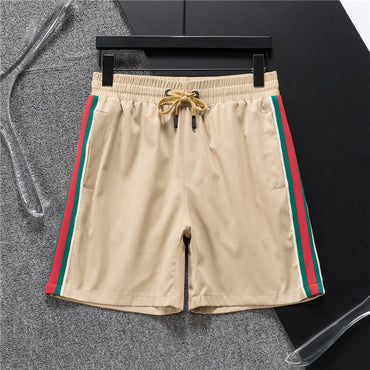 Stripe Detail Swim Shorts with Drawstring Waist
