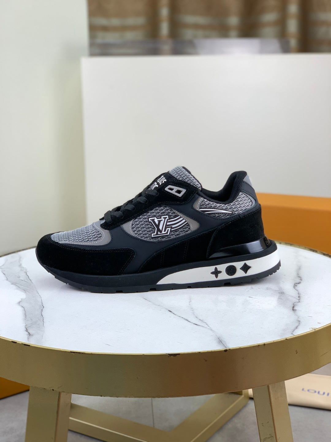 Suede Mesh Runner Sneakers