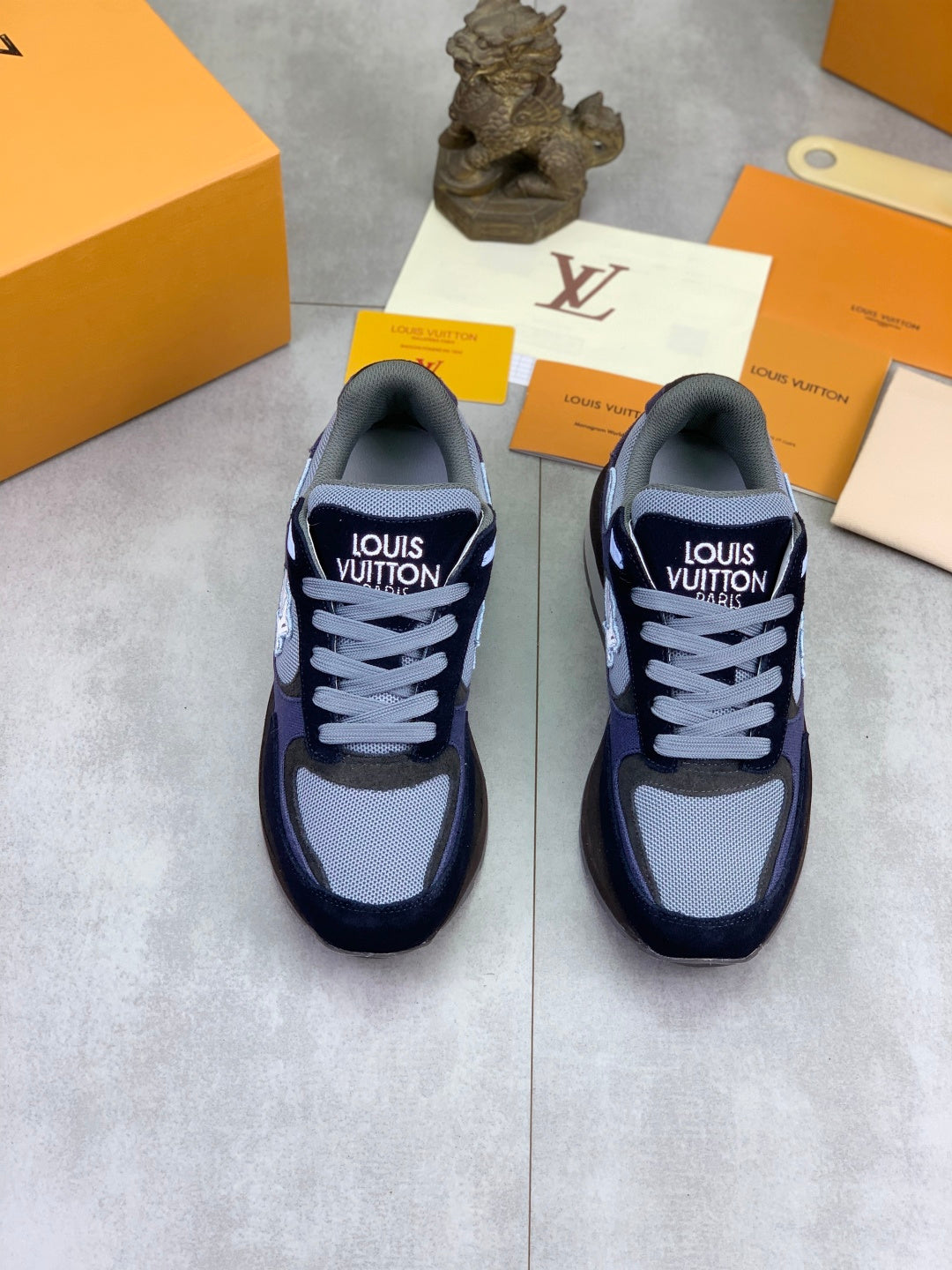 Suede Mesh Runner Sneakers
