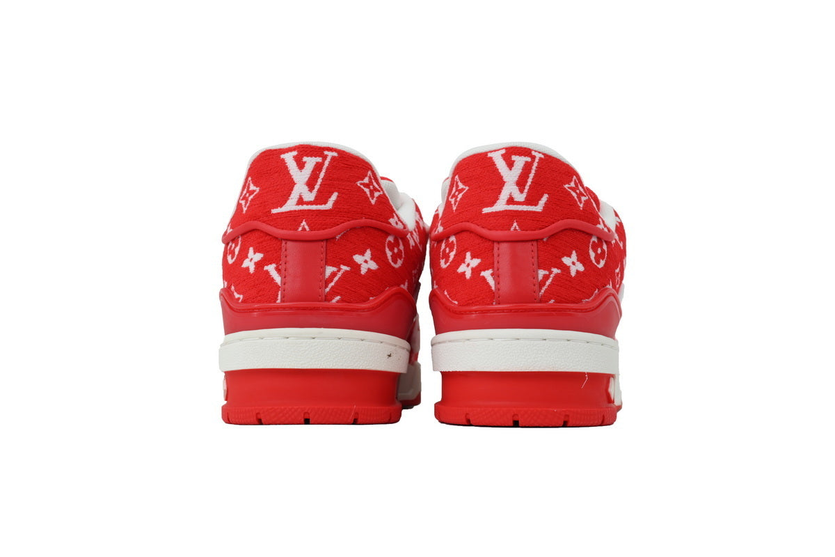 Trainer Sneaker – Red Textile
