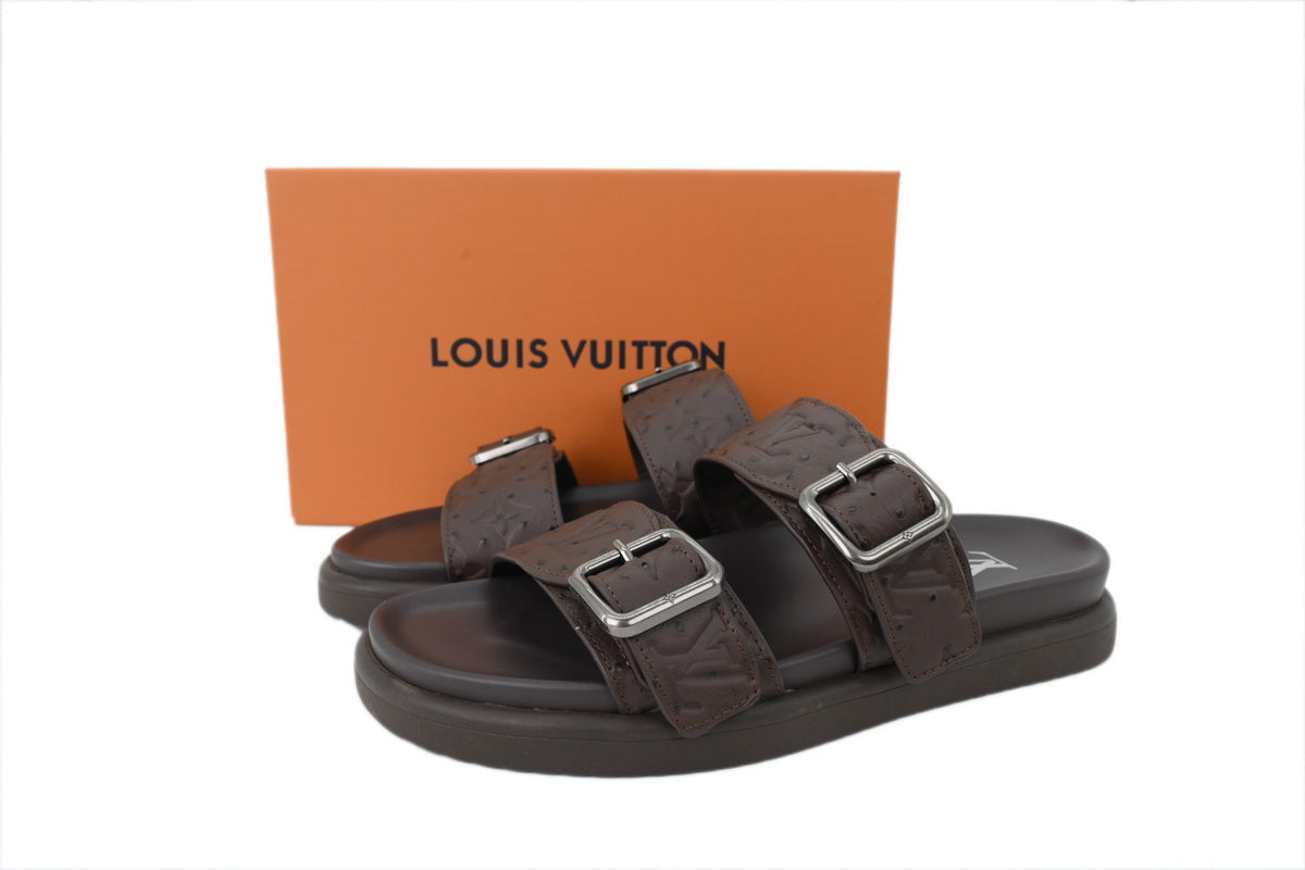 Venice Mule Slide Sandals – Luxury Inspired Double Buckle Comfort Slides