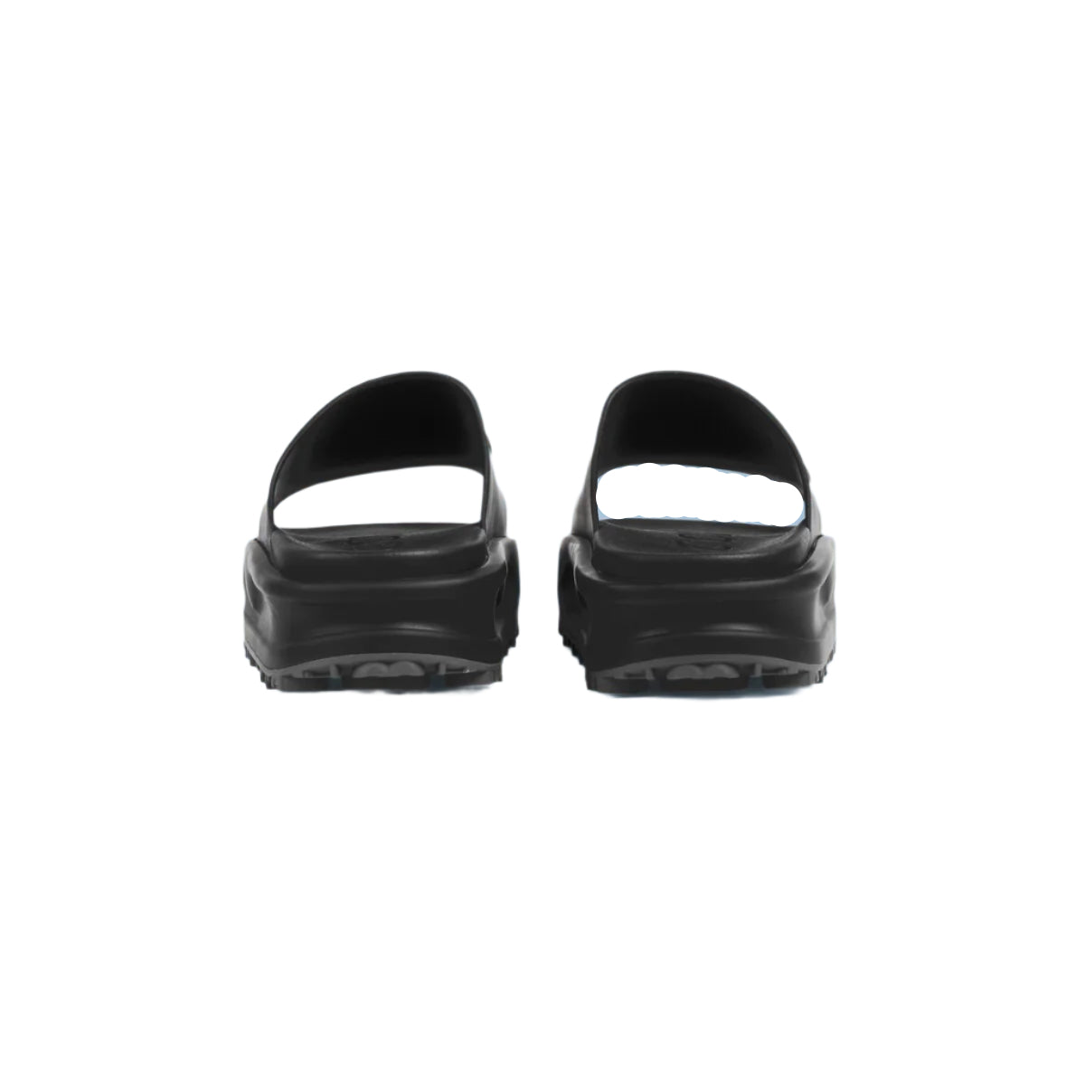 GG Oversize Slide Sandal – Black Interlocking G Designer Slides