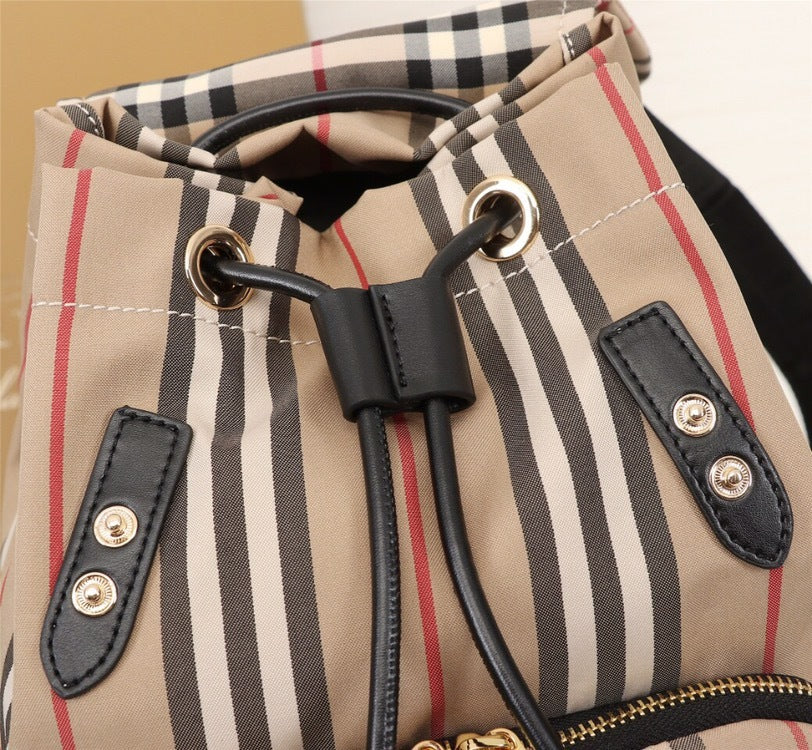 Rucksack  Plaid Multi-Pocket Backpack