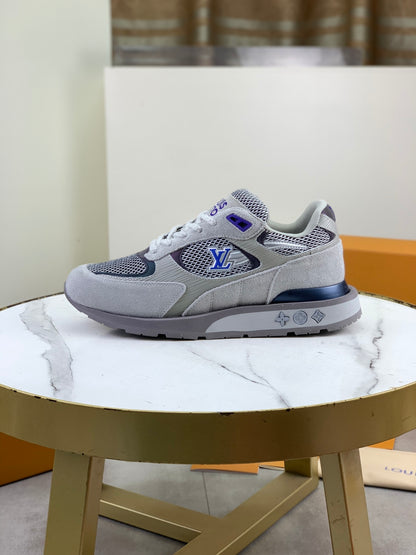 Suede Mesh Runner Sneakers