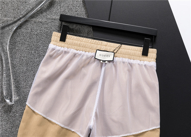 Stripe Detail Swim Shorts with Drawstring Waist
