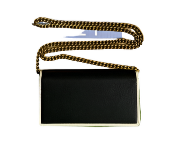 Adidas x Gucci 621892 wallet with chain Black and white leather - TruVybe Essentials