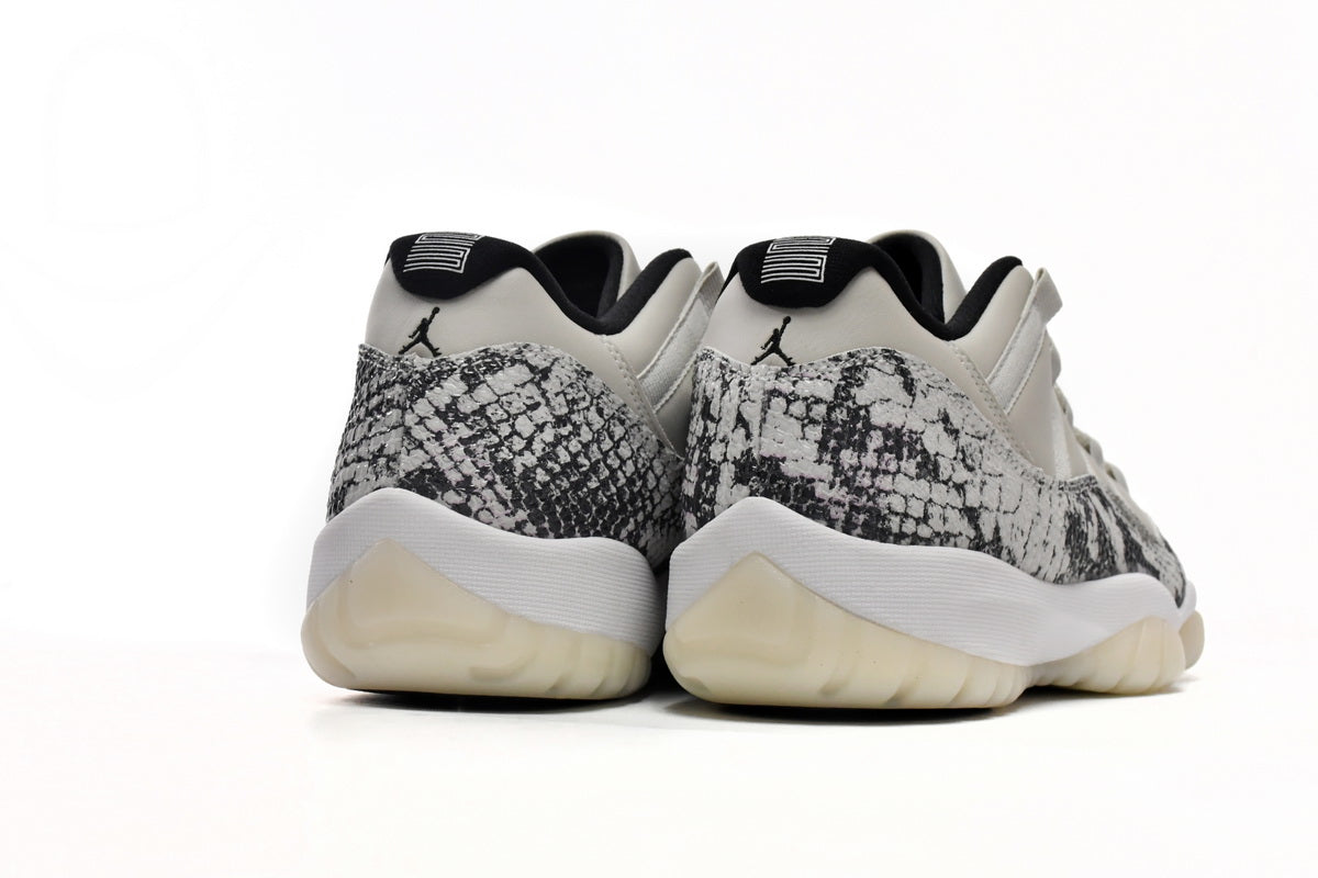 Air Jordan 11 Retro CD6846-002 Low Light Bone/Smoke Grey-White-Black Snakeskin - TruVybe Essentials