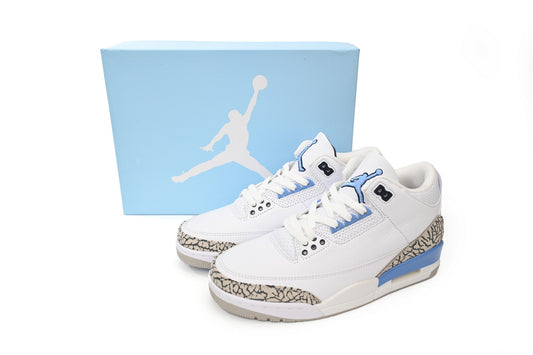Air Jordan 3 Retro UNC (2020) | White & Carolina Blue OG Sneaker - TruVybe Essentials