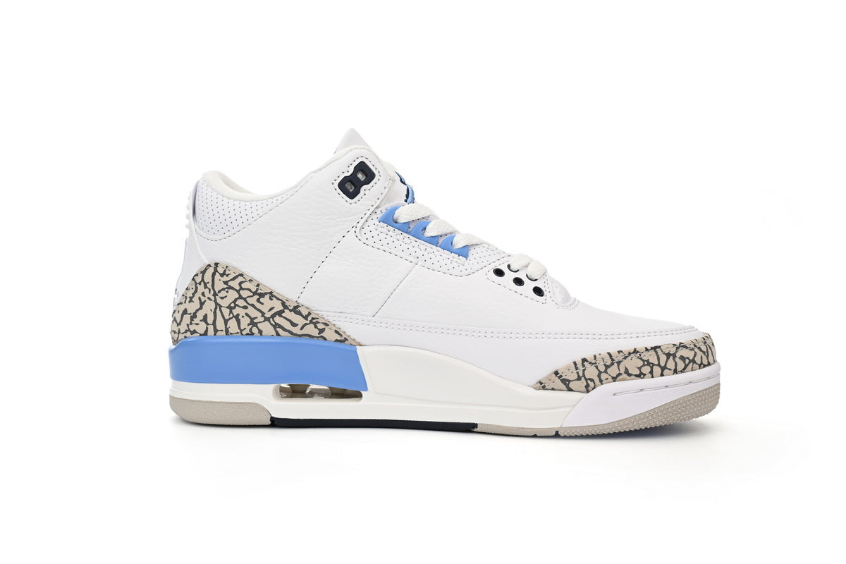 Air Jordan 3 Retro UNC (2020) | White & Carolina Blue OG Sneaker - TruVybe Essentials