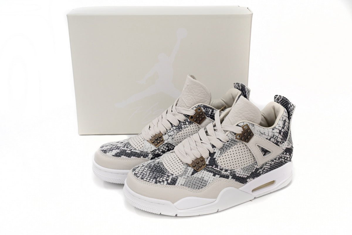 Air Jordan 4  819139-030 Snakeskin" Light Bone/White-Pure Platinum-Wolf Grey - TruVybe Essentials