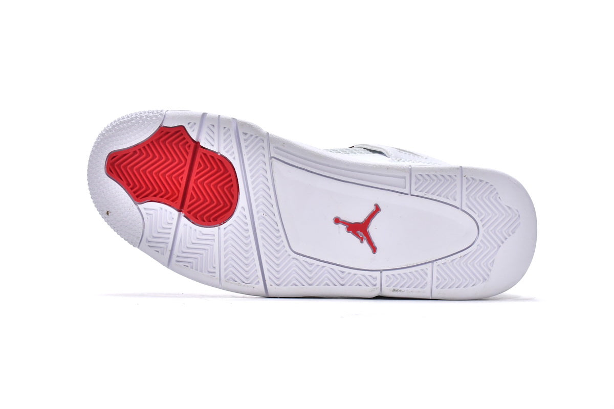 Air Jordan 4 RetroCT8527-112 White/Metallic Silver-University Red - TruVybe Essentials
