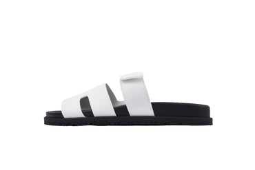 Chypre Sandal – Blanc (White) Epsom Calfskin Leather