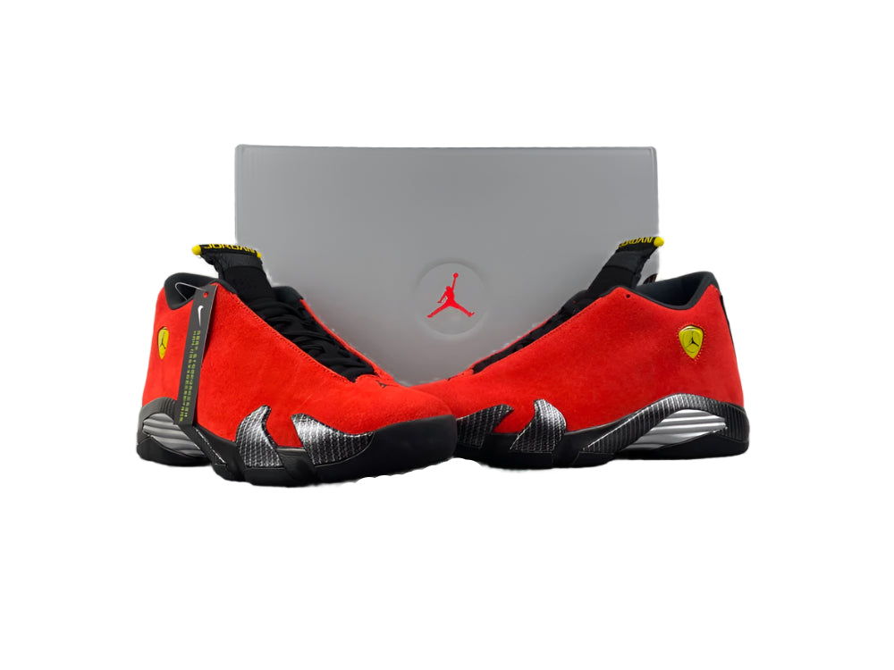 Jordan 14 Retro "Challenge Red" – Bold, Sport-Inspired Style.