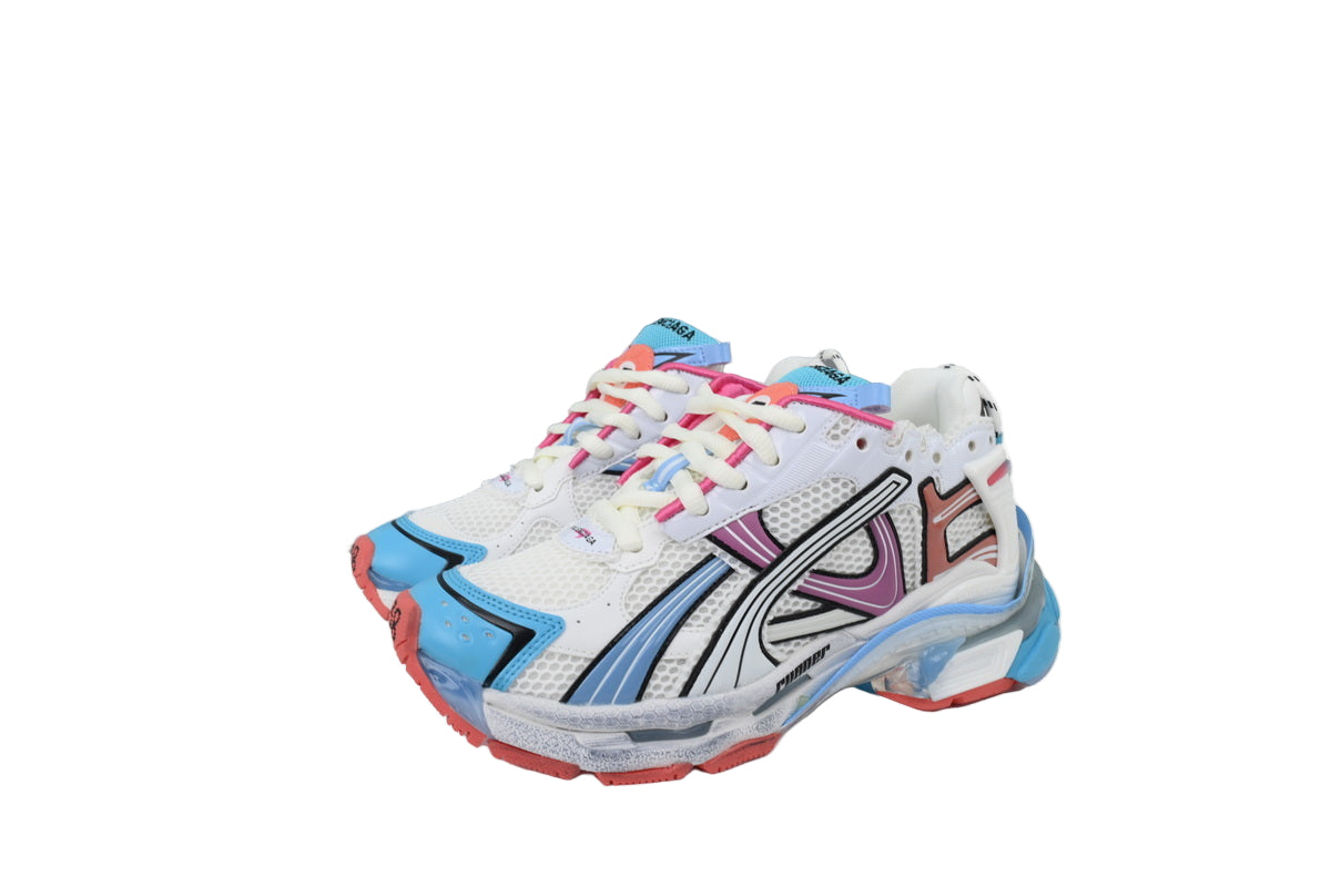 Colorful sneaker with on a white background