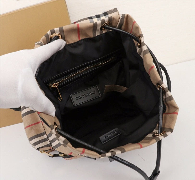 Rucksack  Plaid Multi-Pocket Backpack