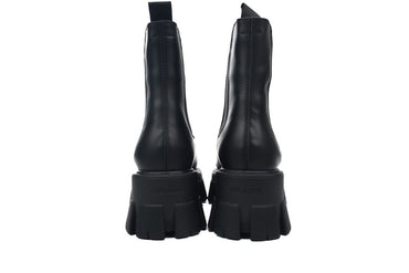 Monolith Brushed Leather Chelsea Boots – Designer Ankle Boot, Rugged Sole back