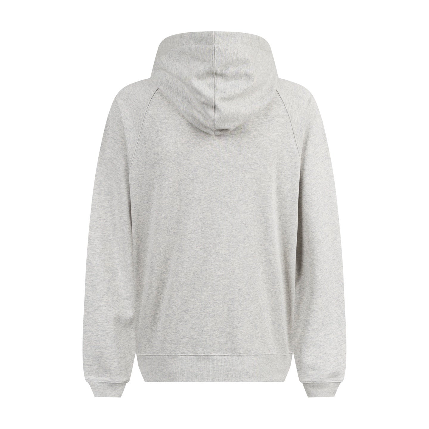 Luxury Rhinestone Logo Hoodie – Light Grey Cotton Edition