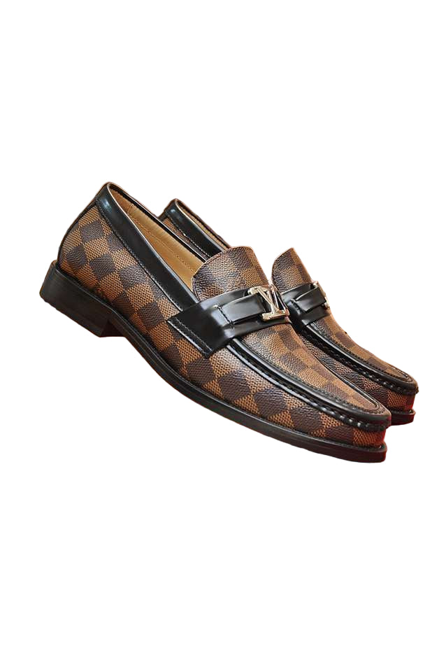 Major Loafer – Damier Canvas & Dark Brown Calf Leather with  Initials