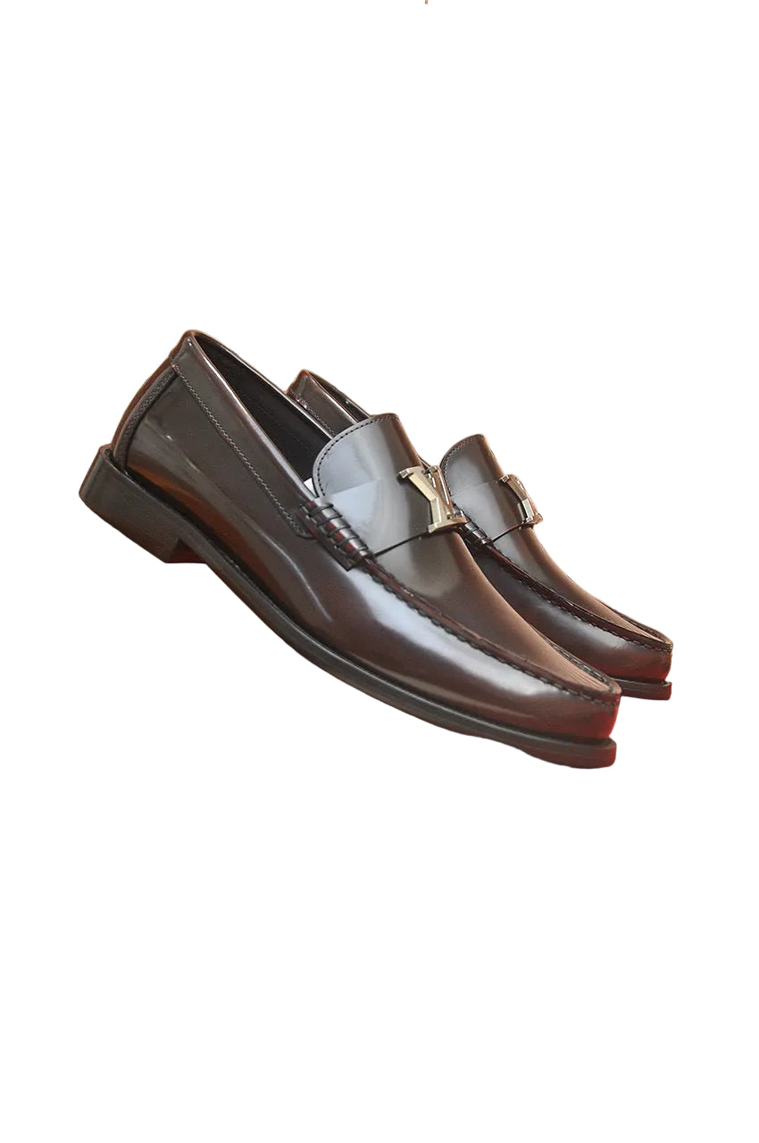 black glazed major loafer