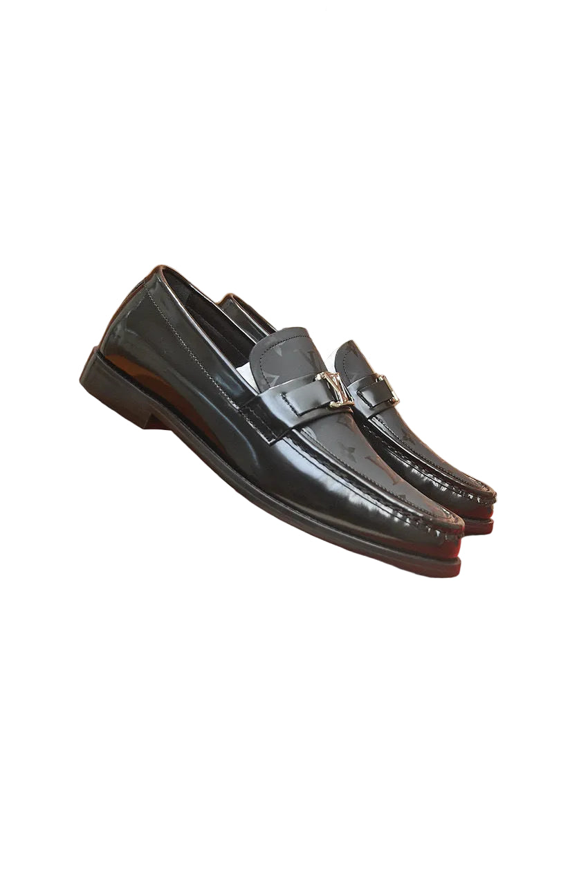 black major monogram loafers side