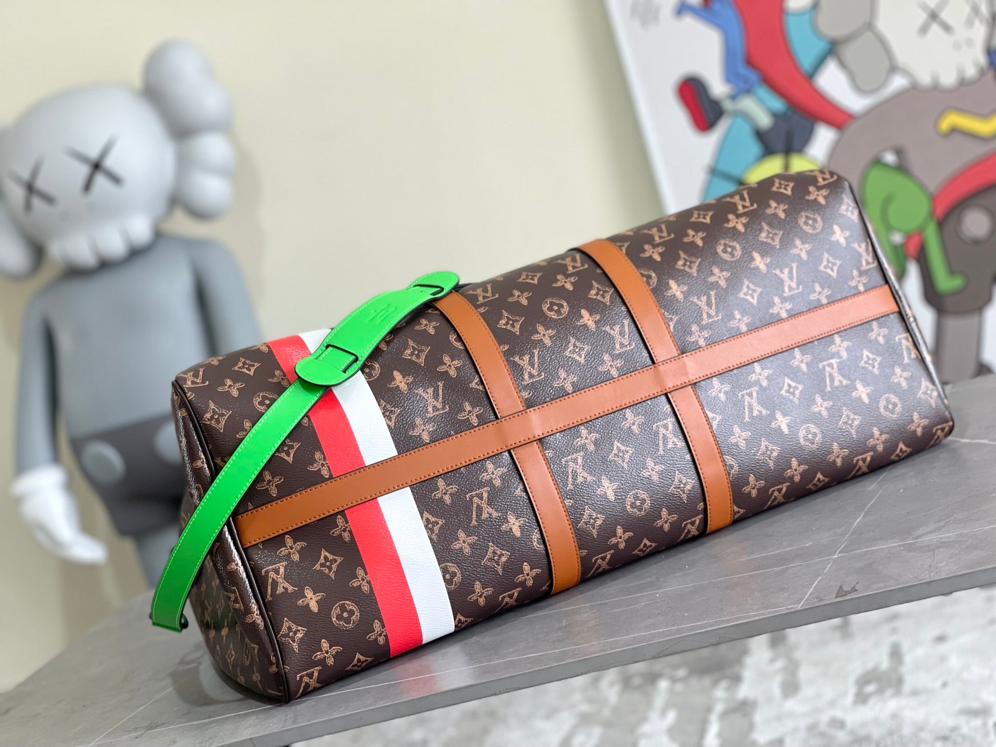 bottom 2022 Monogram Trunk L'Œil Keepall Bandoulière 55 travel bag – Detachable Shoulder Strap