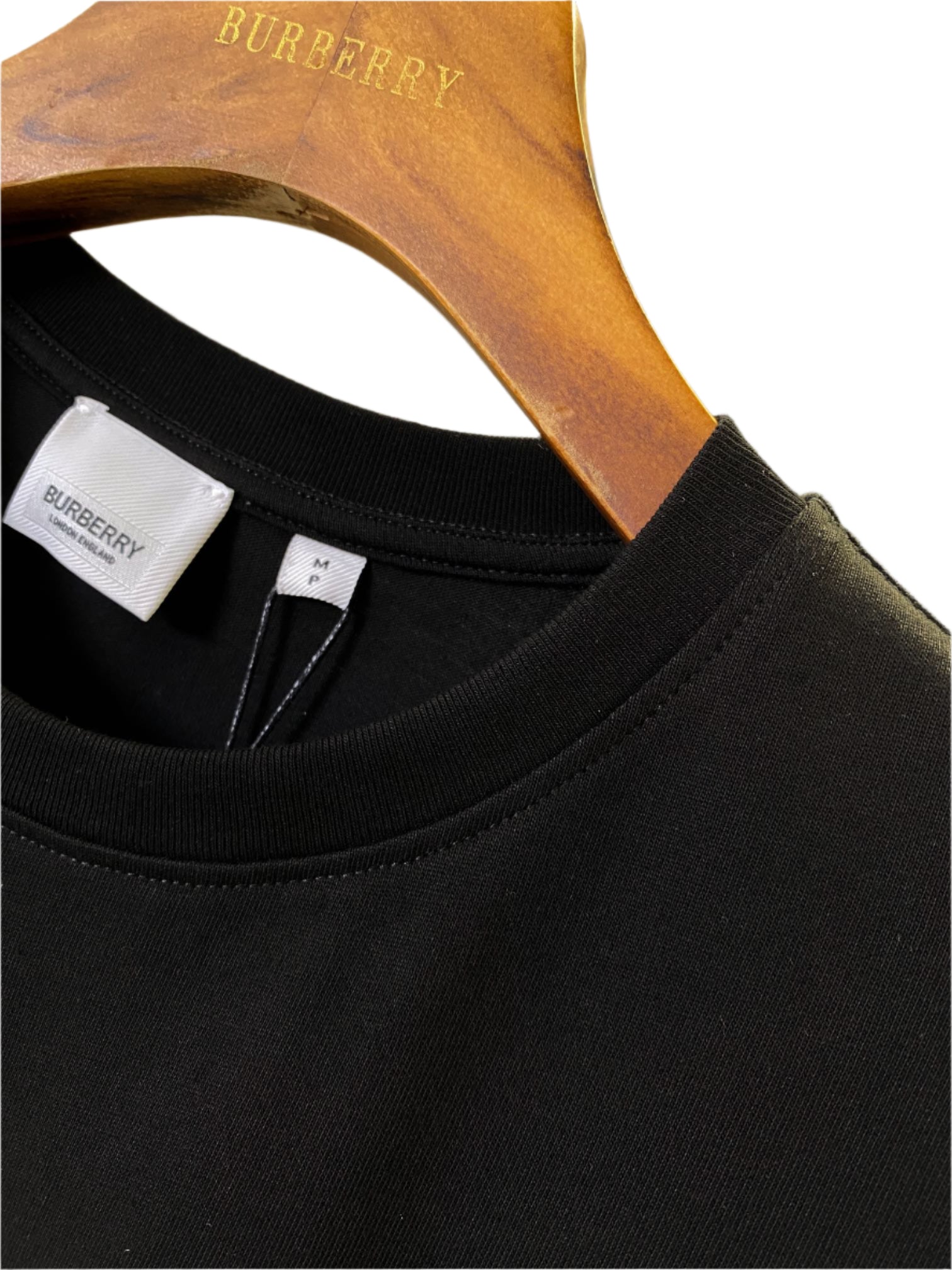 Burberry Harriston Black Cotton Graphic T- Shirt - TruVybe Essentials
