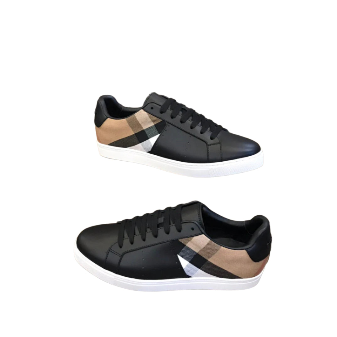 Burberry Low Top Black/Beige Sneaker - TruVybe Essentials