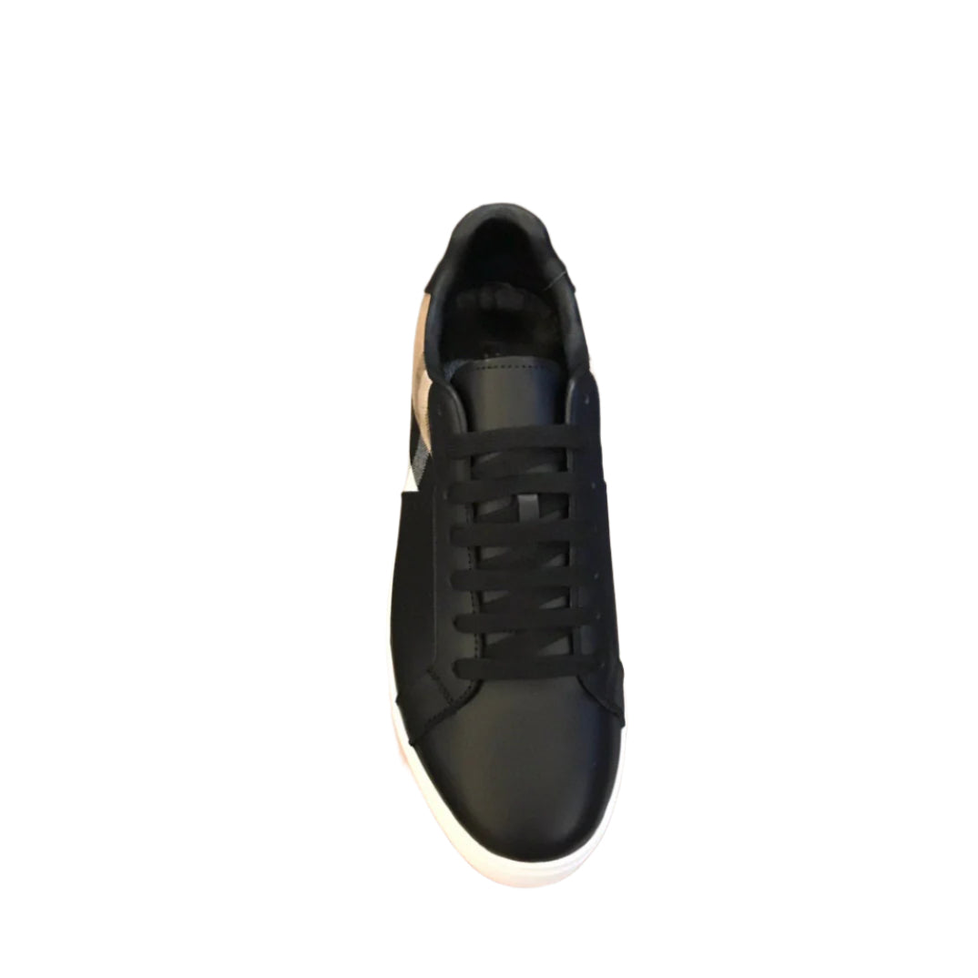 Burberry Low Top Black/Beige Sneaker - TruVybe Essentials