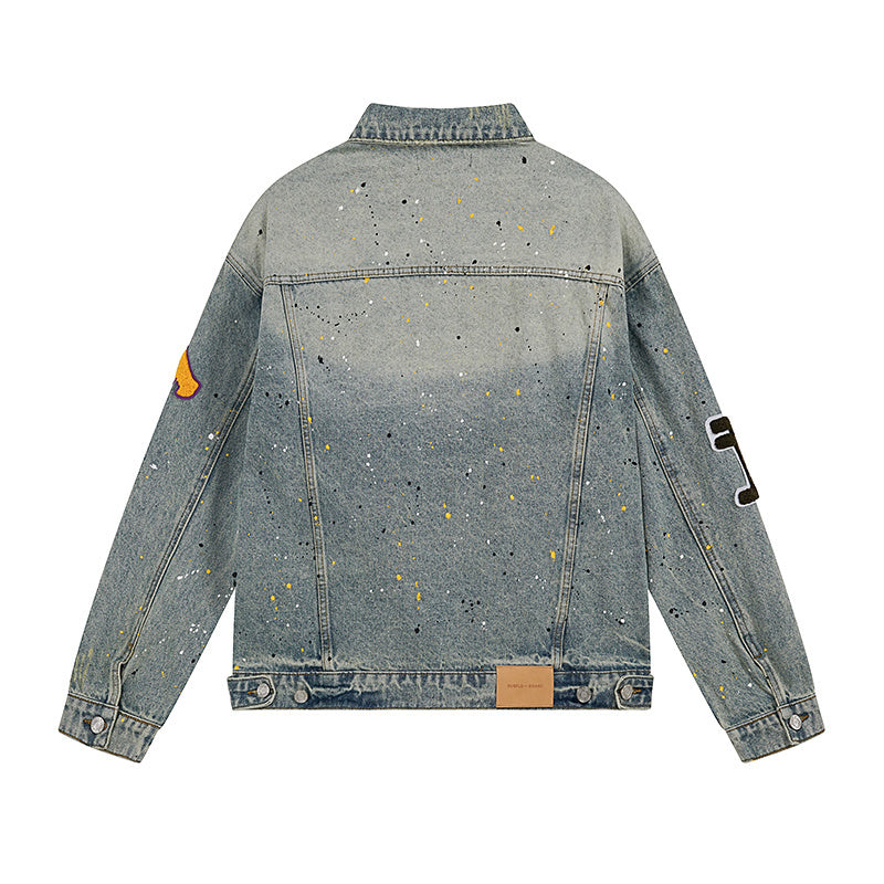 Light Indigo Embroidered Denim Jacket – Spring/Summer ’23 Collection