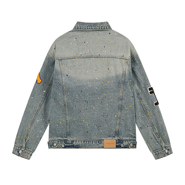 Light Indigo Embroidered Denim Jacket – Spring/Summer ’23 Collection