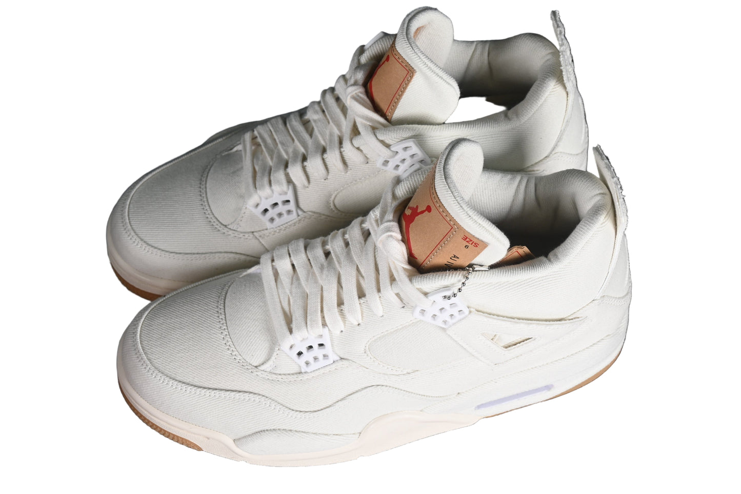 “White Denim Crossover Retro Sneaker – Style AO2571-100”