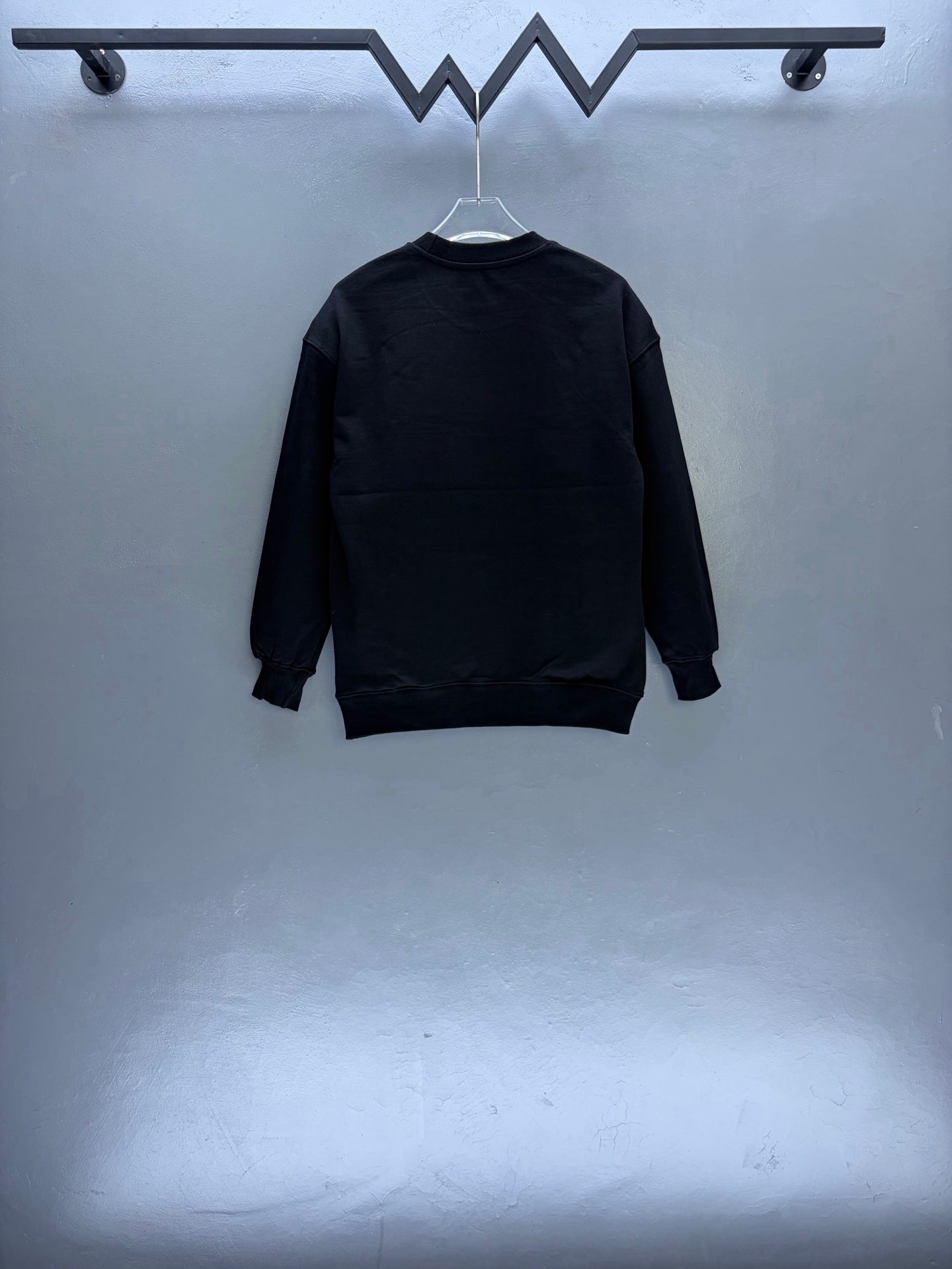 black sweatshirt