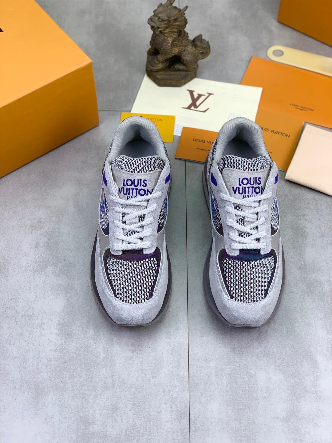 Suede Mesh Runner Sneakers