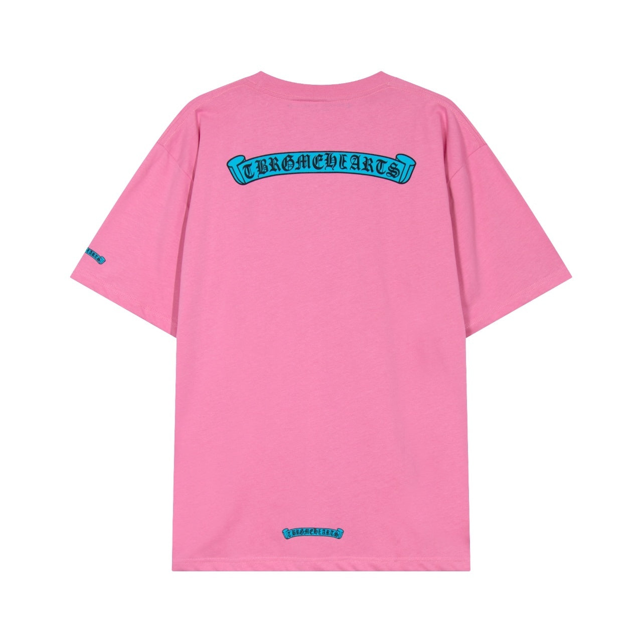 Scroll Graphic Pocket T-Shirt – Pink & Blue Streetwear Tee - TruVybe Essentials