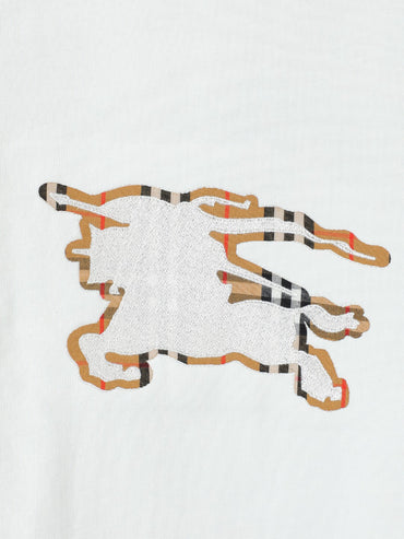 Embroidered Logo Crew Neck T-Shirt