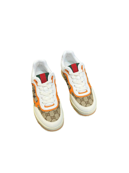Gucci Re-Web Sneaker GG Canvas WhiteOrange - TruVybe Essentials