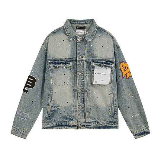 Light Indigo Embroidered Denim Jacket – Spring/Summer ’23 Collection