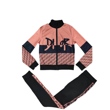 Dior 2 piece outfit Red/ Pink - TruVybe Essentials