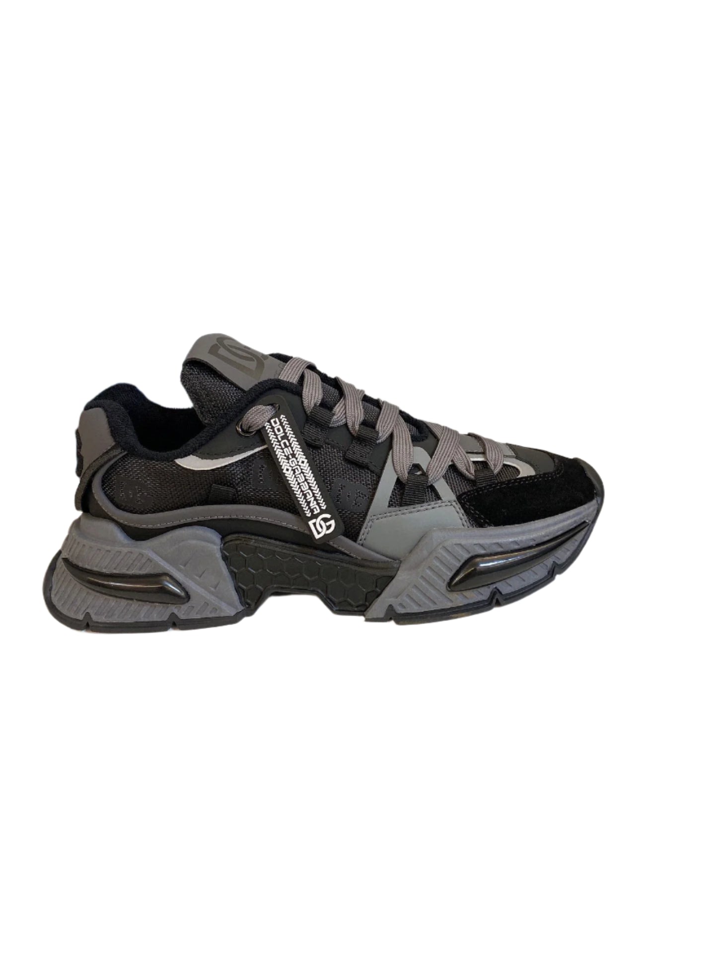 Dolce & Gabbana Airmaster Low-Top Sneakers Black/Brown - TruVybe Essentials