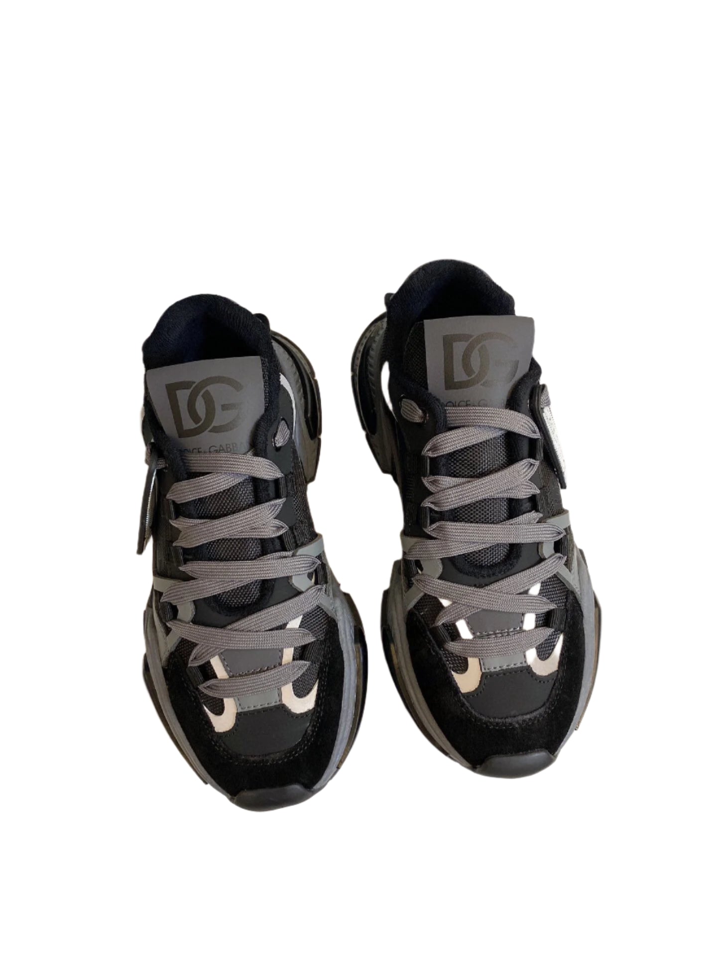 Dolce & Gabbana Airmaster Low-Top Sneakers Black/Brown - TruVybe Essentials