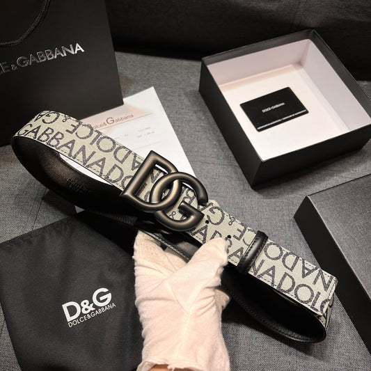 Dolce Gabbana Monogram Logo Belt Black - TruVybe Essentials
